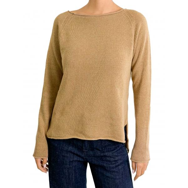 Maglioncino misto cashmere tinta unita 